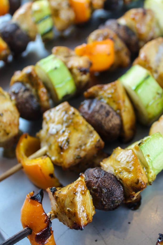 Traeger Grilled Chicken Kabobs