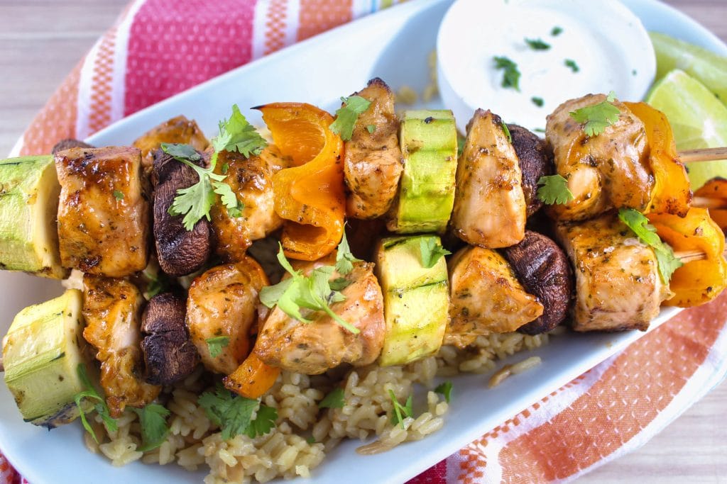 Traeger Chicken Kabobs