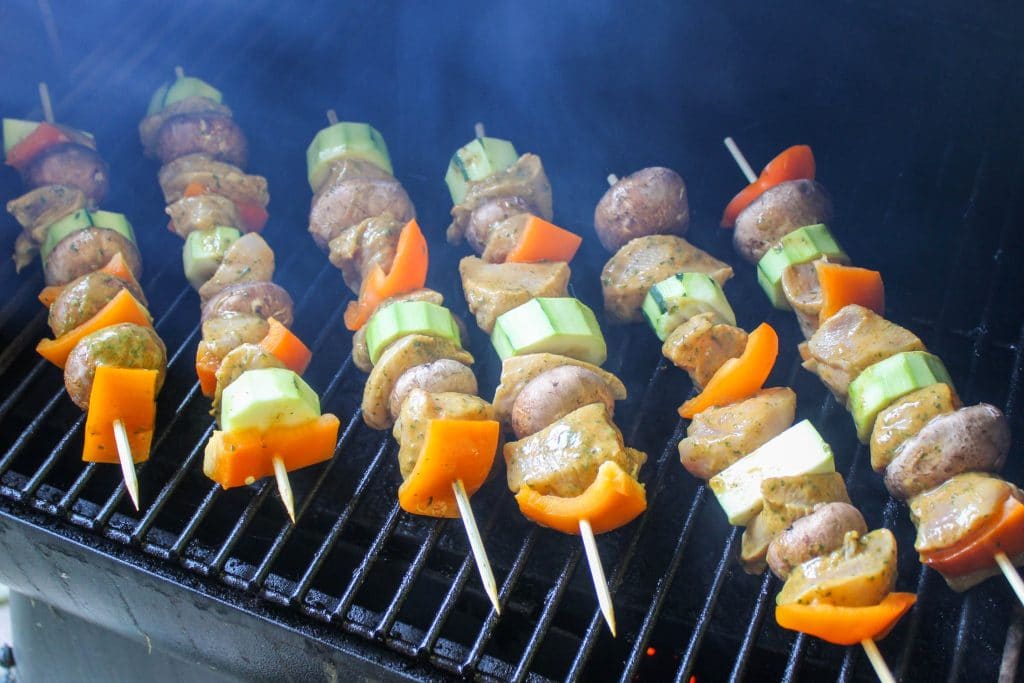 Traeger Grilled Chicken Kabobs