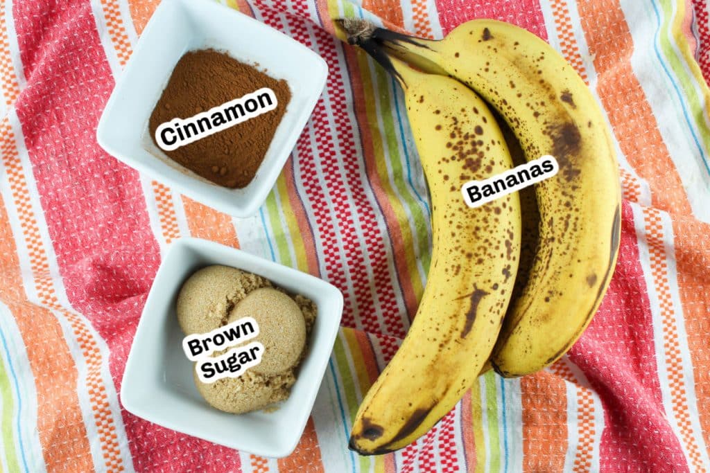 Air Fryer Banana Ingredients