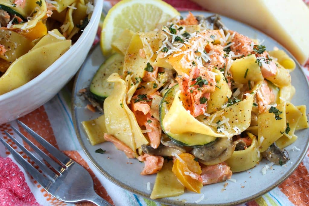 Cajun salmon pasta