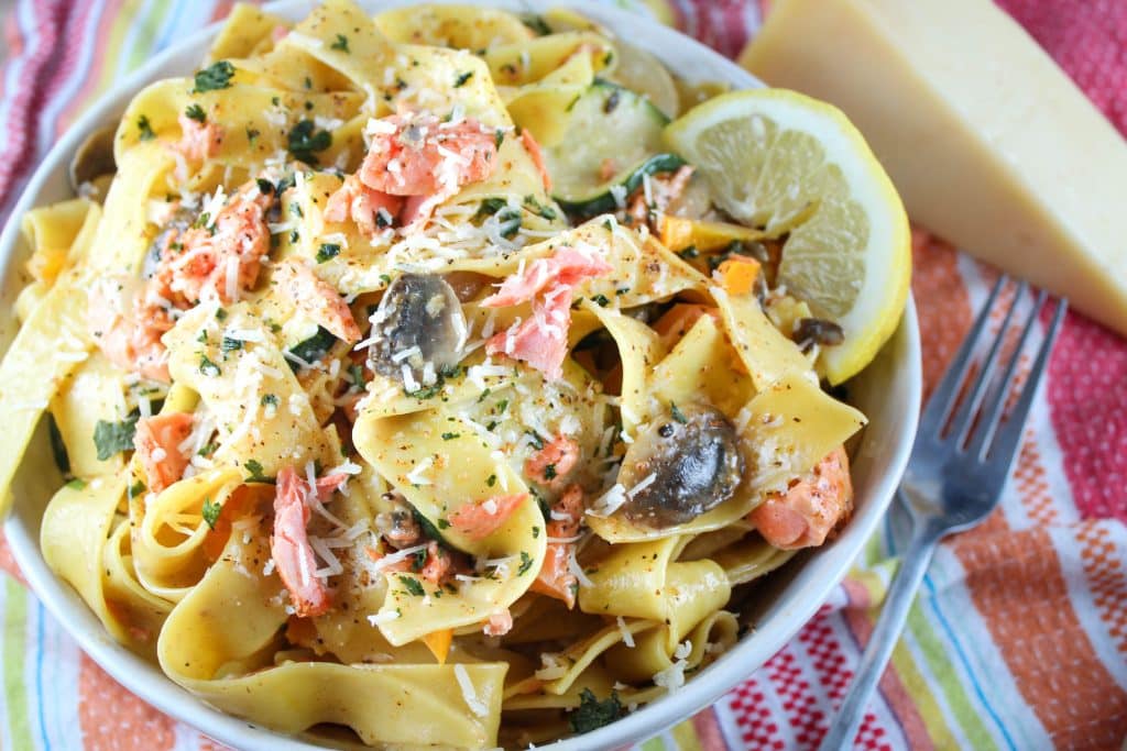 Cajun salmon pasta