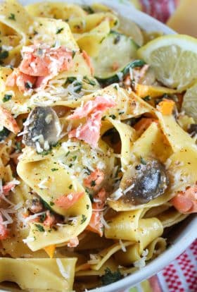 Cajun salmon pasta