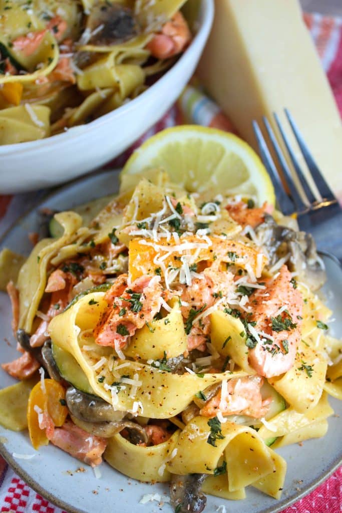 Cajun salmon pasta