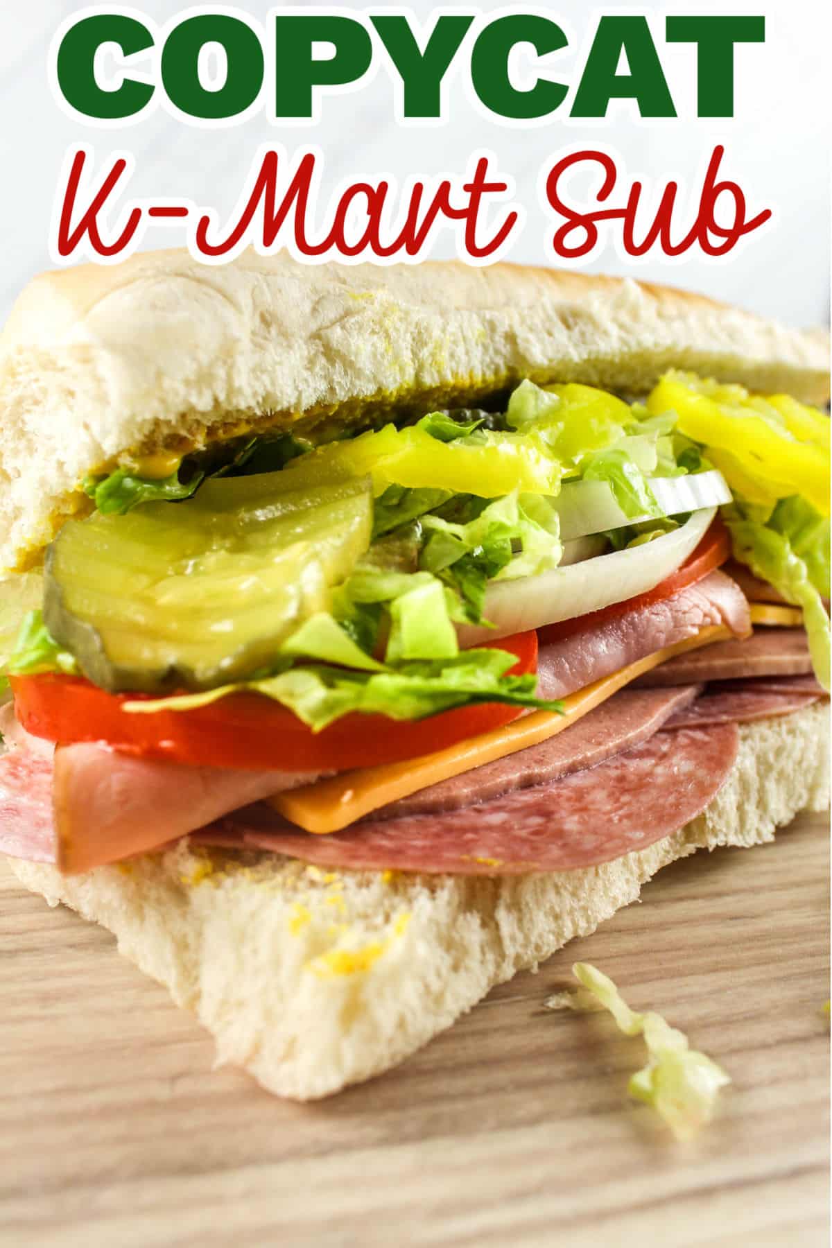 Back in the day, Kmart had restaurants in the back and this Kmart sub recipe takes me back!!! My Grandpa would always indulge me with their wonderful sub sandwich. Every bite was a taste of my past! Plus - it's loaded with 3 meats, cheese and tons of veggies! via @foodhussy