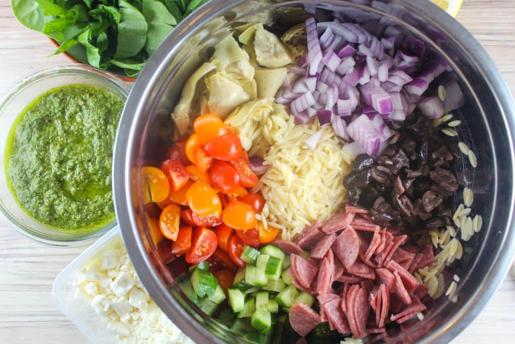 Orzo Pesto Pasta Salad