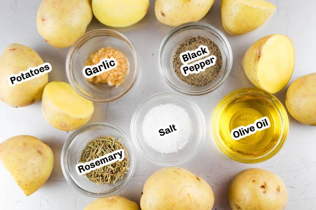 Air Fryer Smash Potatoes ingredients