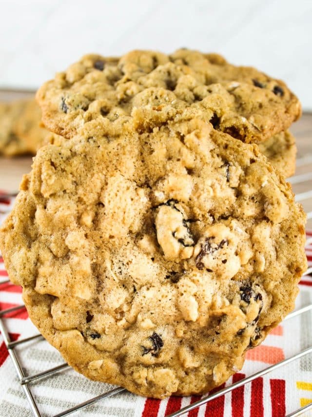 Bakery Style Oatmeal Raisin Cookies