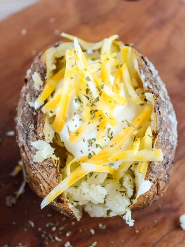 BAKED POTATOES ON TRAEGER