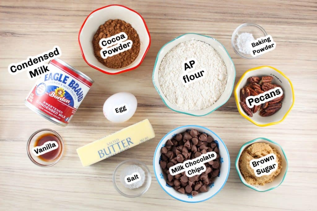 Condensed Milk Brownies Ingredients