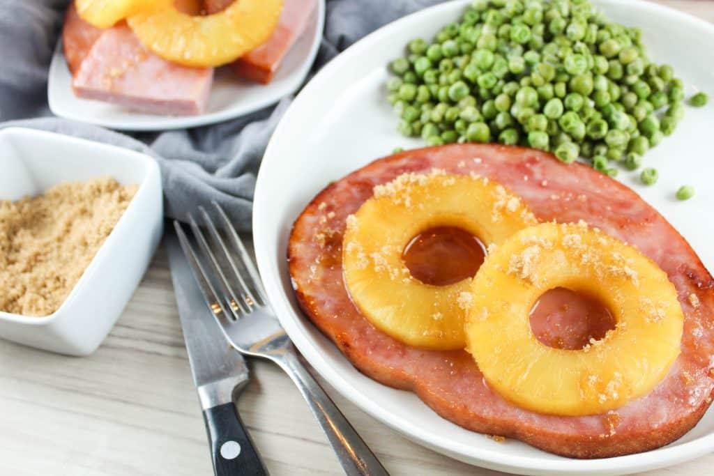 Ham steak in the air fryer