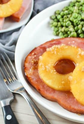 Ham steak in the air fryer