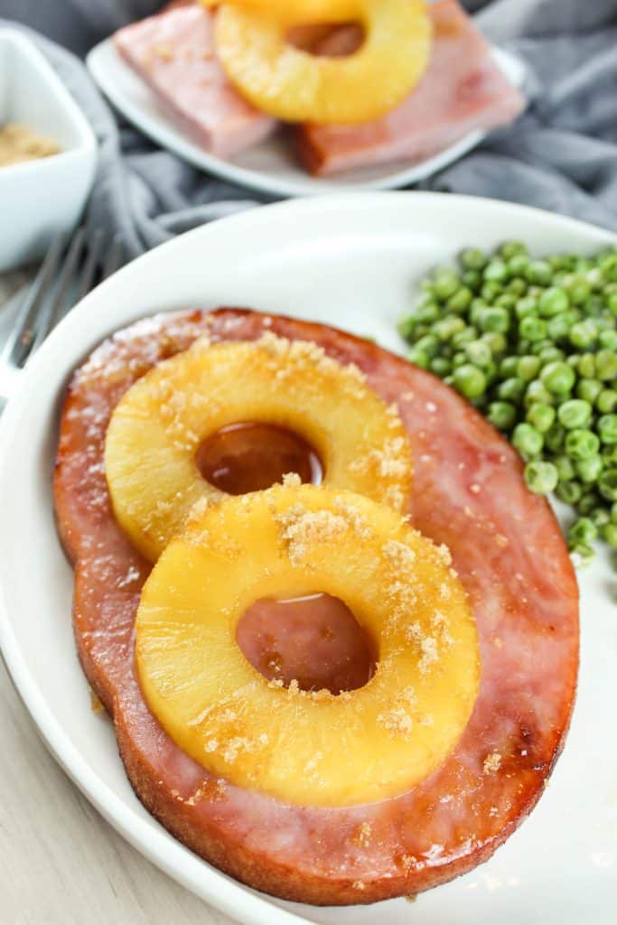 Ham steak in the air fryer