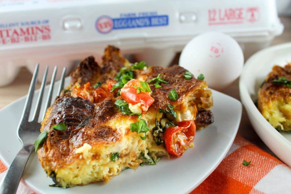 Air Fryer Vegetarian Breakfast Strata