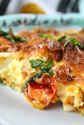 Air Fryer Vegetarian Breakfast Strata