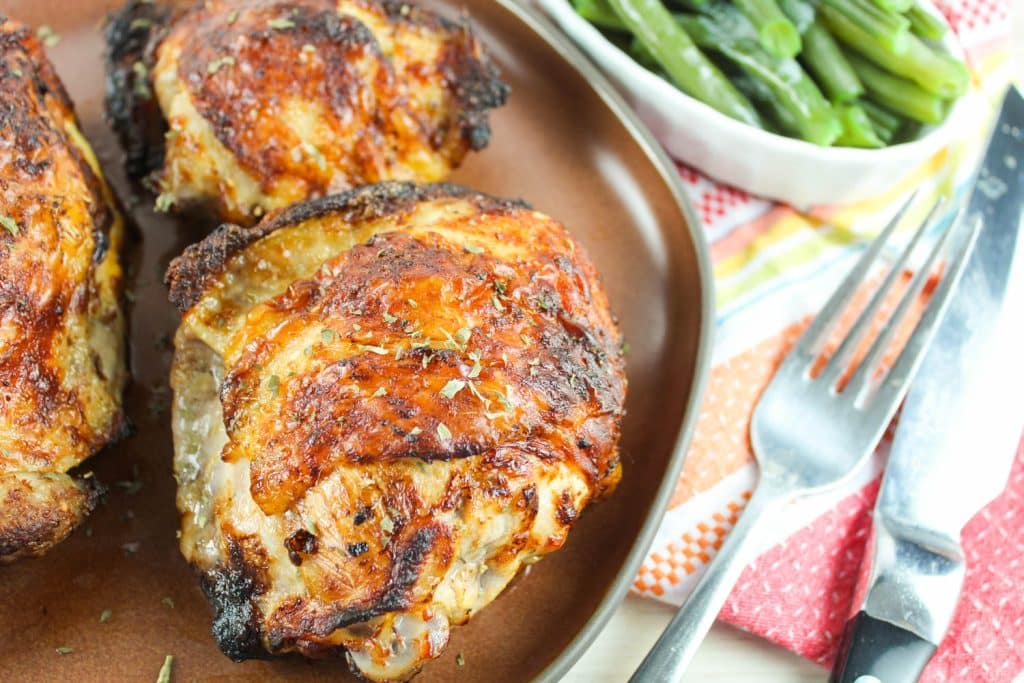 Marinated Chicken Thighs in the air fryer