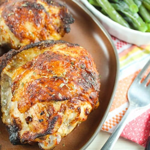 Marinated Chicken Thighs in the air fryer