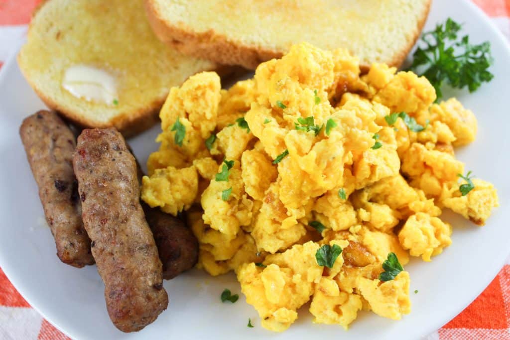 Air Fryer Scrambled Eggs