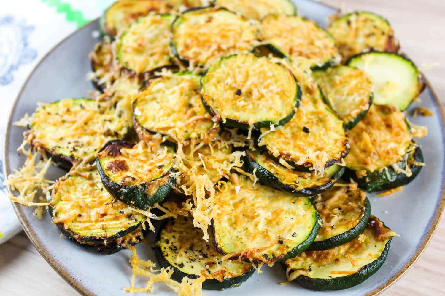 Air Fryer Zucchini Parmesan The Food Hussy