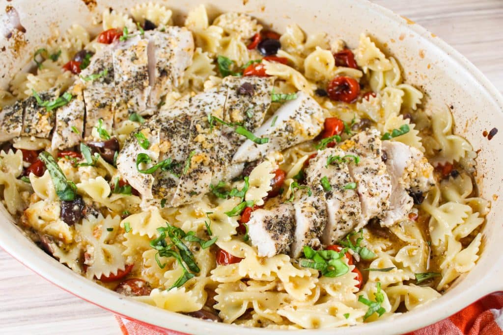 baked feta pasta with chicken