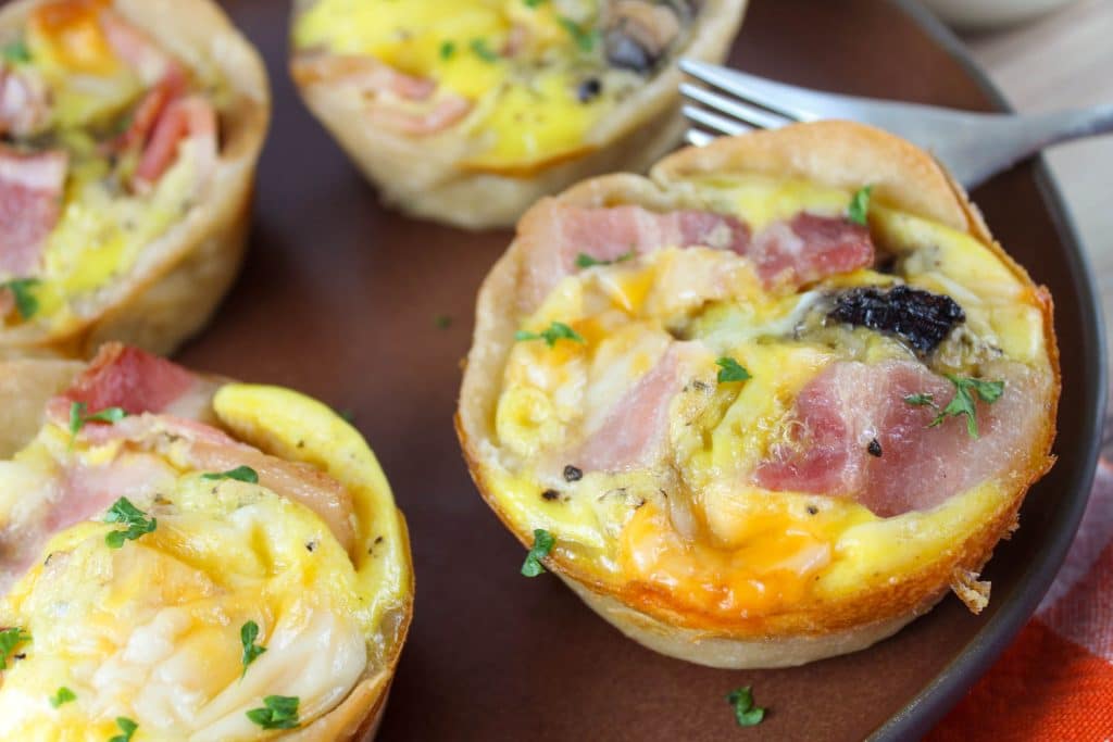 Mini Bacon and Egg Pies