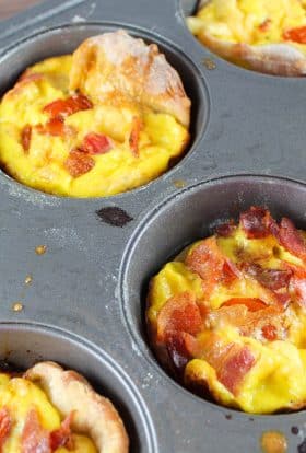 quiche in a muffin tin