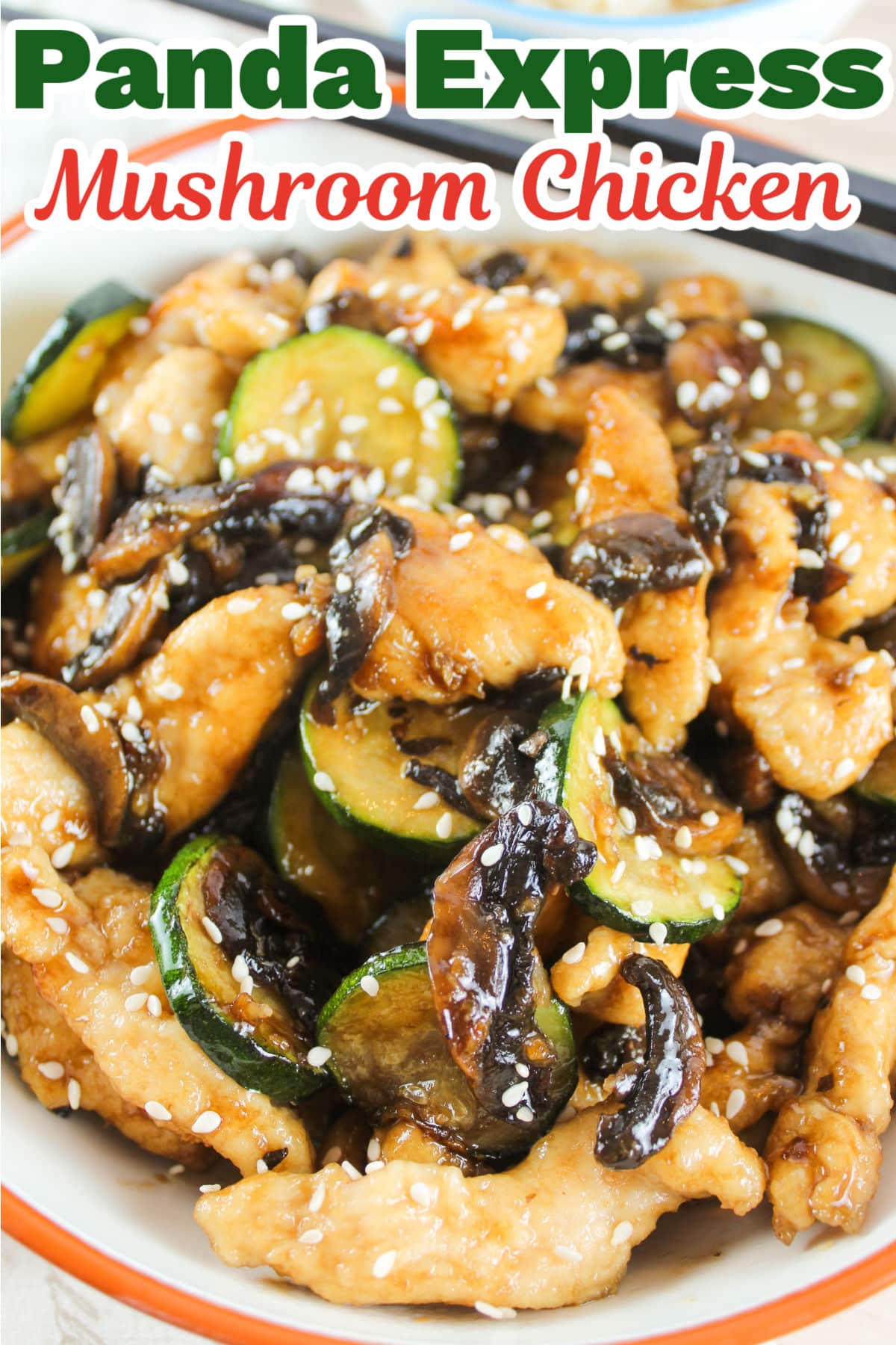 Panda Express Mushroom Chicken is a delicious and easy copycat recipe to make because it's ready in just 15 minutes!! That is golden for a weeknight meal - and faster than ordering takeout!  via @foodhussy