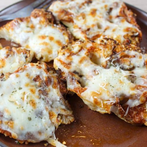 Cheesy Cauliflower Steaks in the Air Fryer