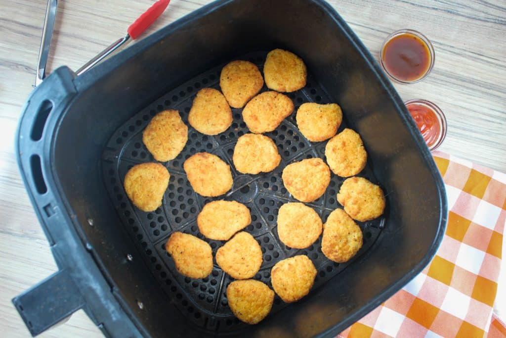 Frozen Chicken Nuggets in an air fryer