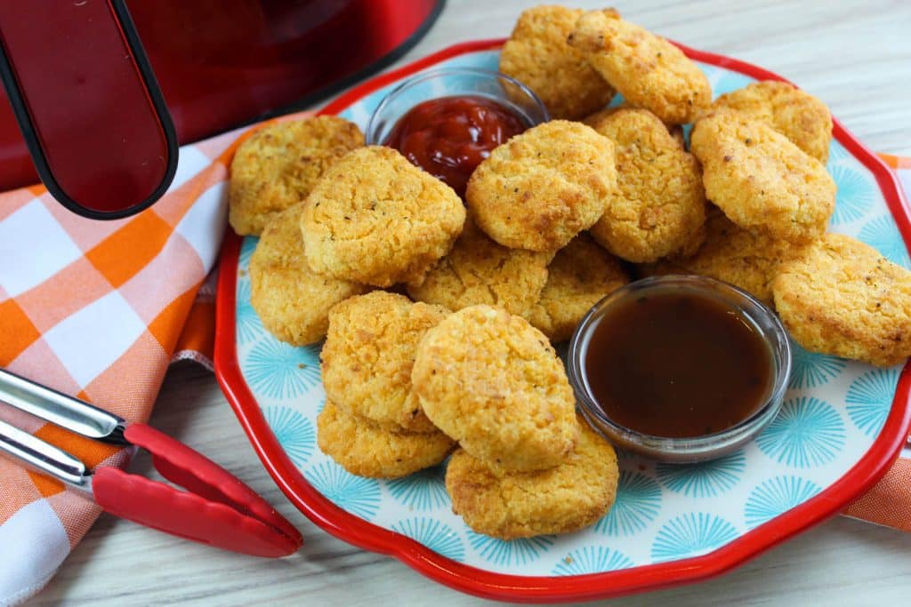 Frozen Chicken Nuggets in an air fryer