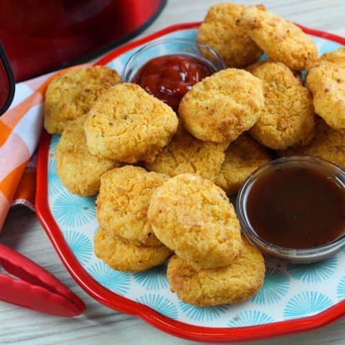 Frozen Chicken Nuggets in an air fryer