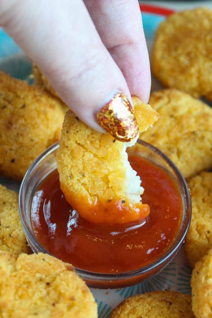 Frozen Chicken Nuggets in an air fryer