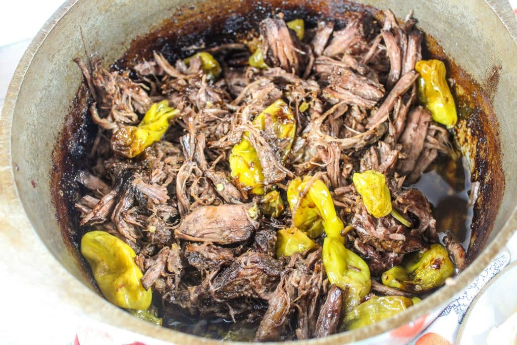 Mississippi Pot Roast in the Dutch Oven