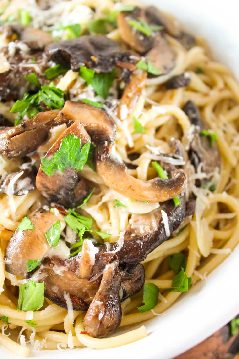Mushroom Aglio Olio The Food Hussy