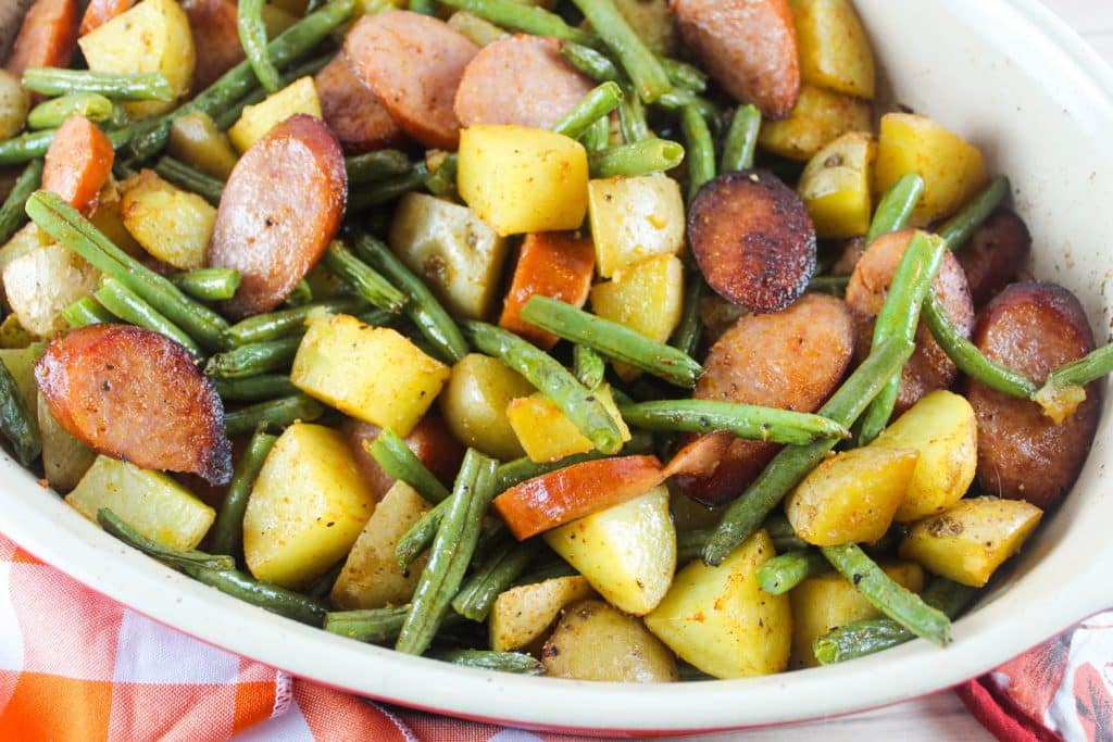 Sausage Green Bean Potato Casserole 