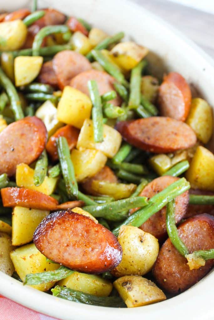 Sausage Green Bean Potato Casserole