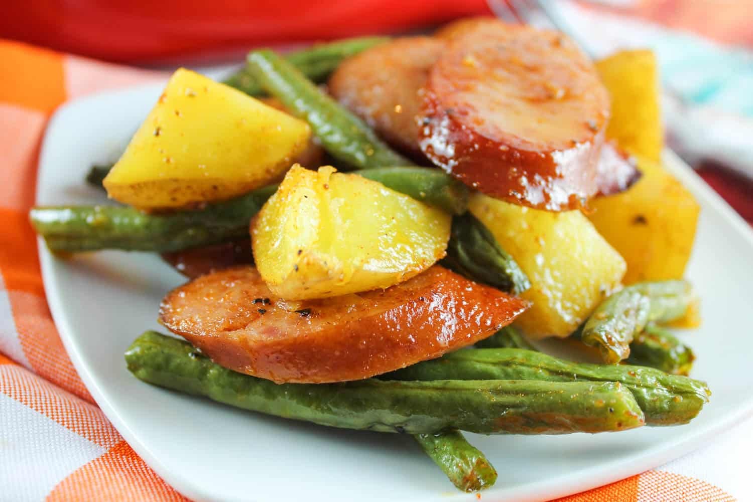 Sausage Green Bean Potato Casserole The Food Hussy