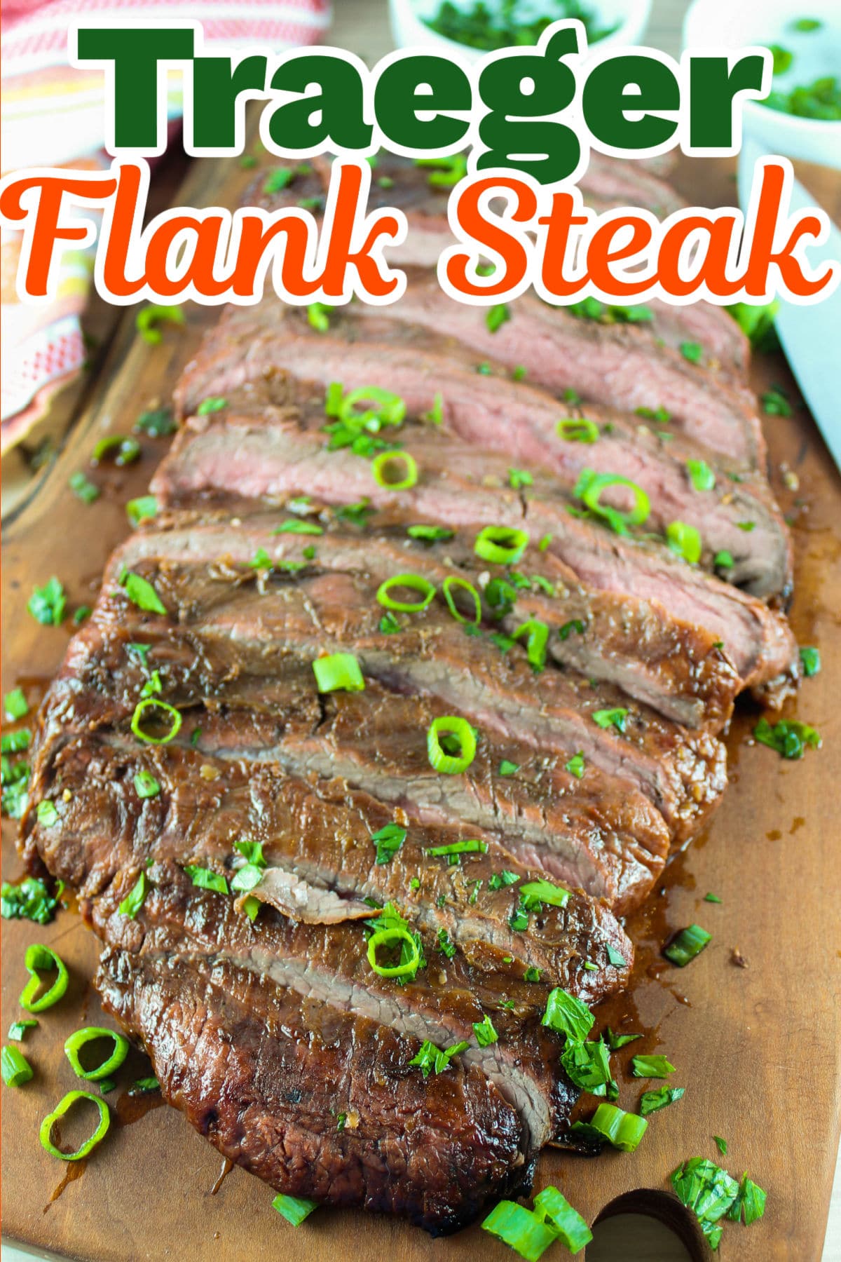 Traeger Flank Steak is so amazing! The delicious flavors from this simple marinade are only enhanced by the smokiness of the Traeger pellets. This smoked flank steak will make everyone huge fans of this hidden gem cut of beef.  via @foodhussy