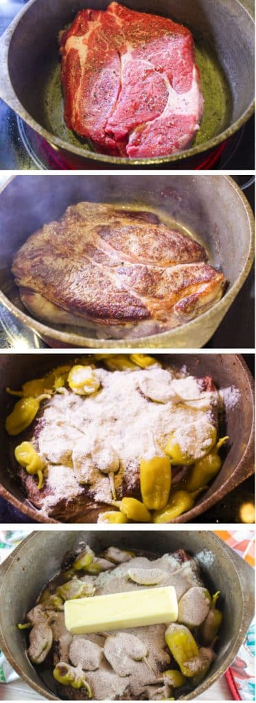 Mississippi Pot Roast in the Dutch Oven