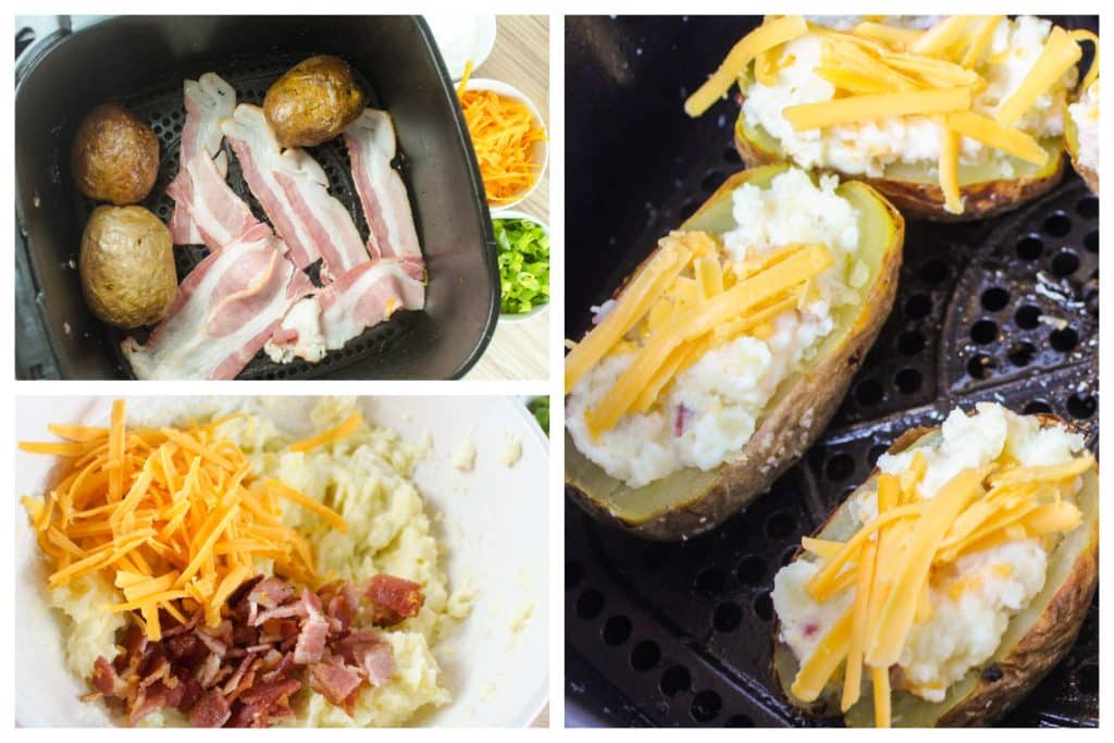 Air Fryer Twice Baked Potatoes