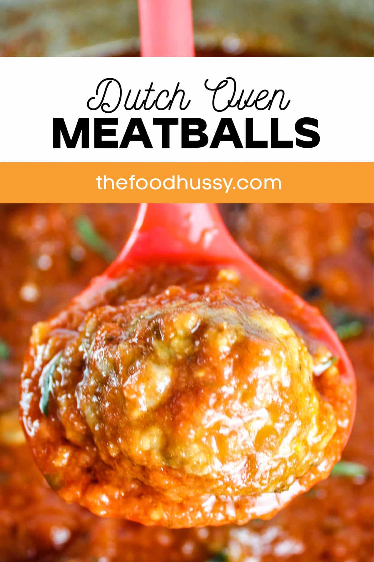 Tender meatballs simmered in a homemade Italian tomato sauce - all done in under an hour. These Dutch Oven Meatballs & Sauce are so delicious - your family will think you've been slaving away in the kitchen for hours!  via @foodhussy