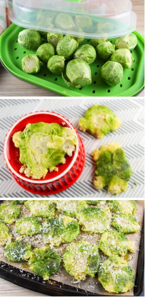 Air Fryer Smashed Brussels Sprouts