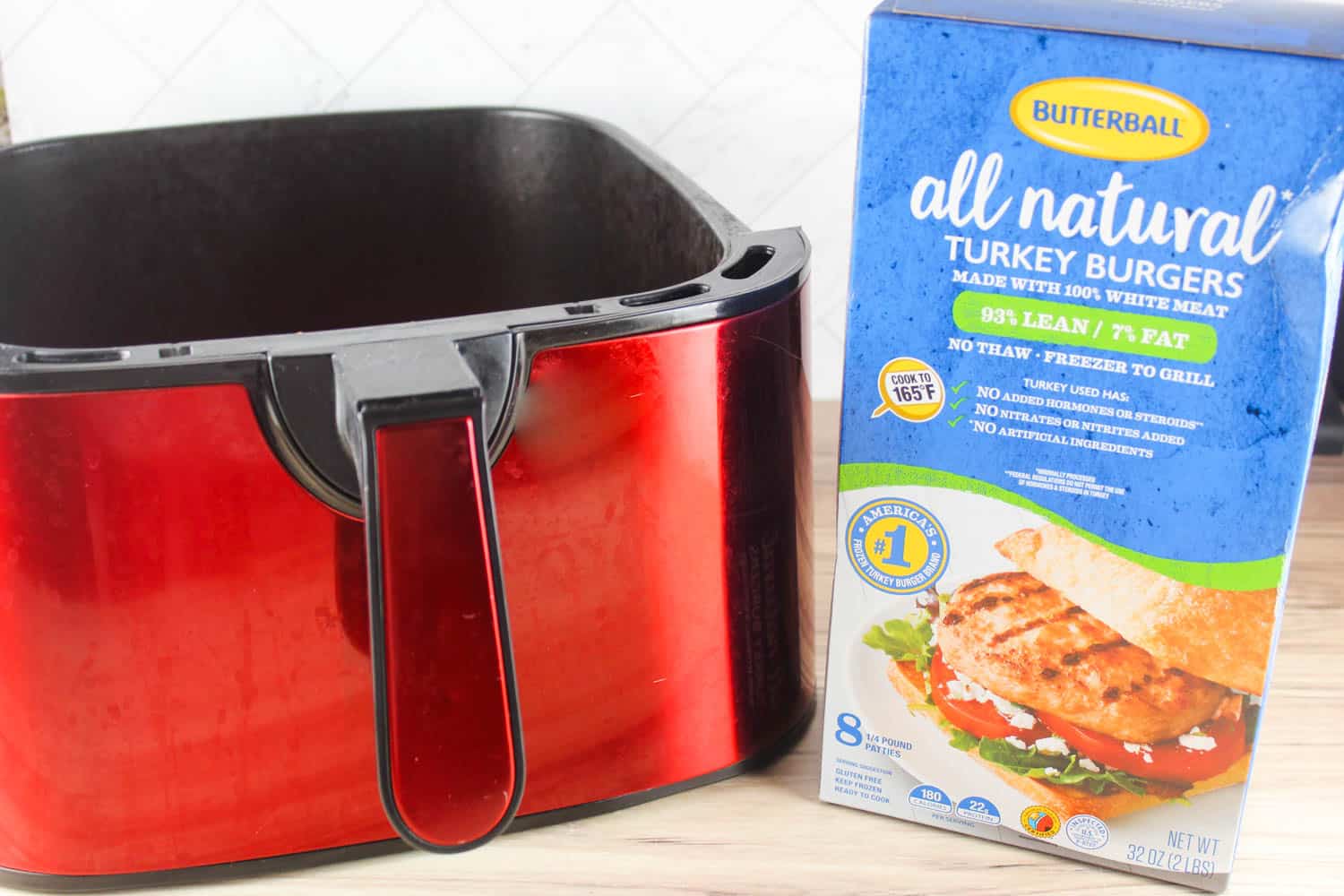 Frozen Turkey Burger in the Air Fryer The Food Hussy