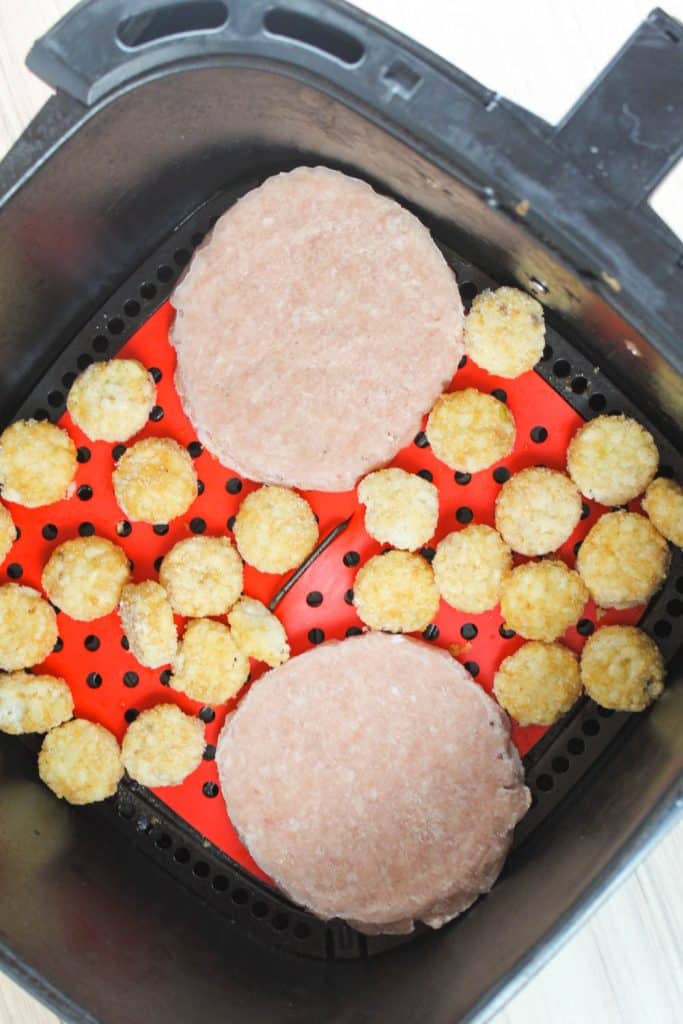 Frozen Turkey Burgers in the air fryer