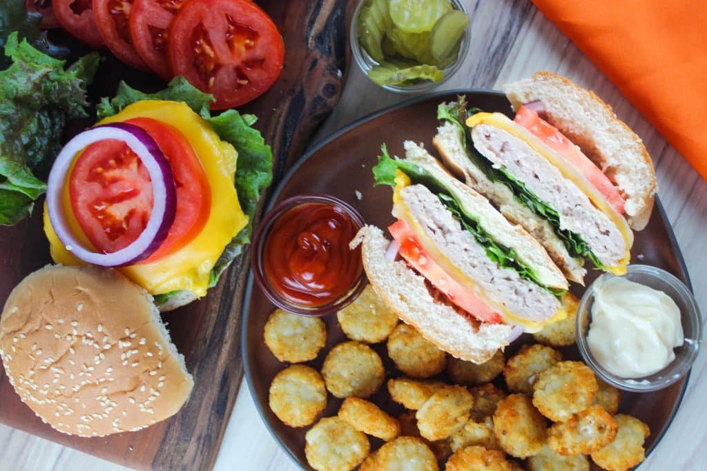 Frozen Turkey Burgers in the air fryer