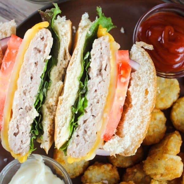 Frozen Turkey Burger in the Air Fryer The Food Hussy