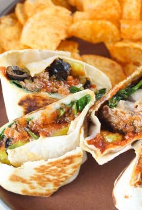 Easy Italian Meatball Wrap