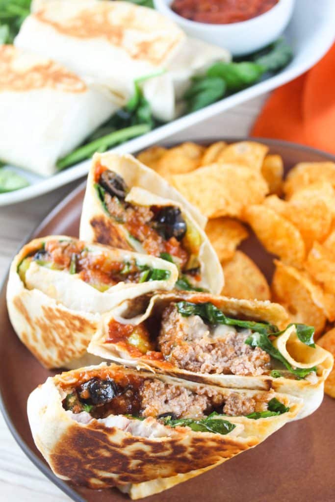 Easy Italian Meatball Wrap