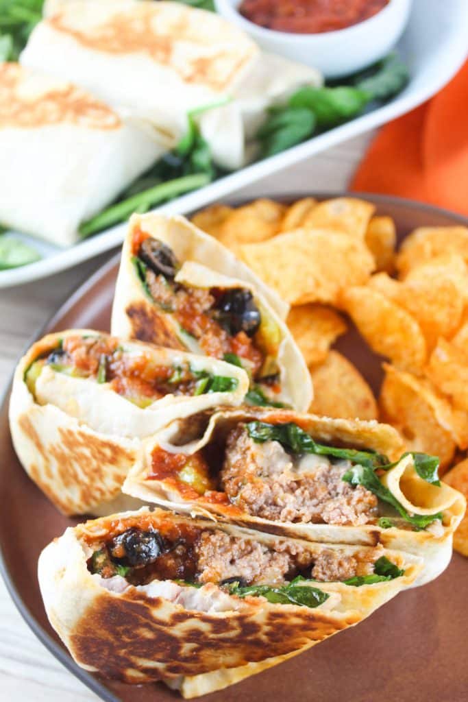 Easy Italian Meatball Wrap