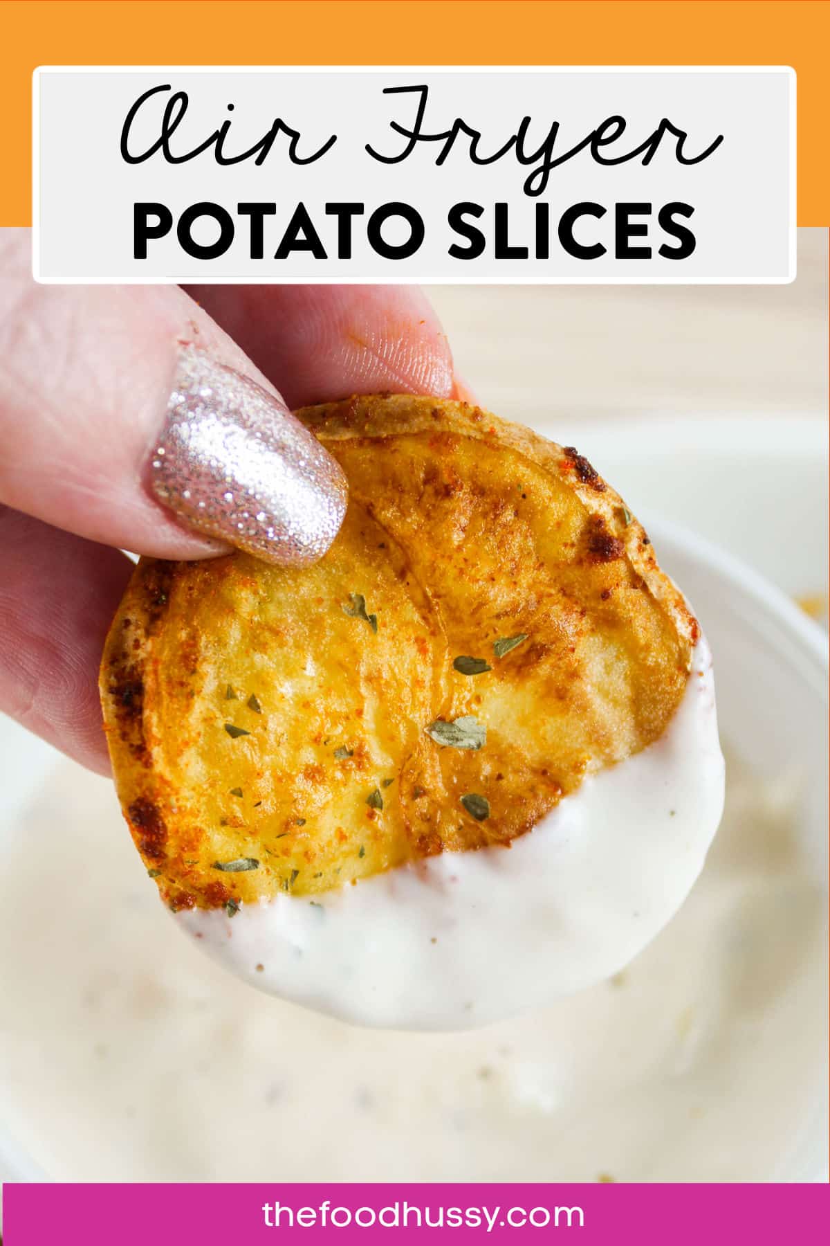 Air Fryer Potato Slices are my favorite potato side dish. These little potato coins come out fork tender, crispy on the outside and fluffy on the inside.  via @foodhussy